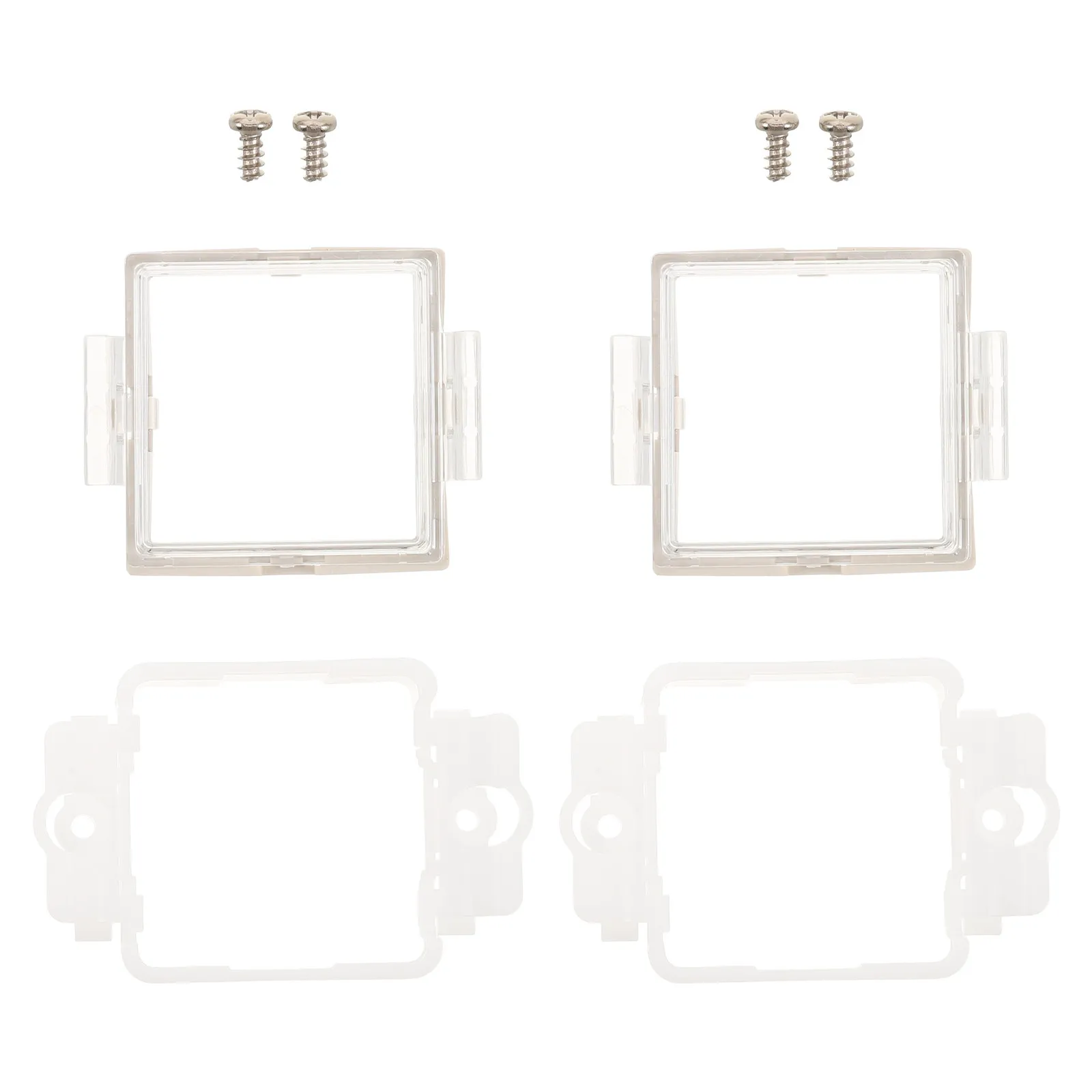2Sets Pressure Gauge Switch Protector Covers Panel Mount Adapter Protective Sleeve for Digital Gauge Industrial Automation Line
