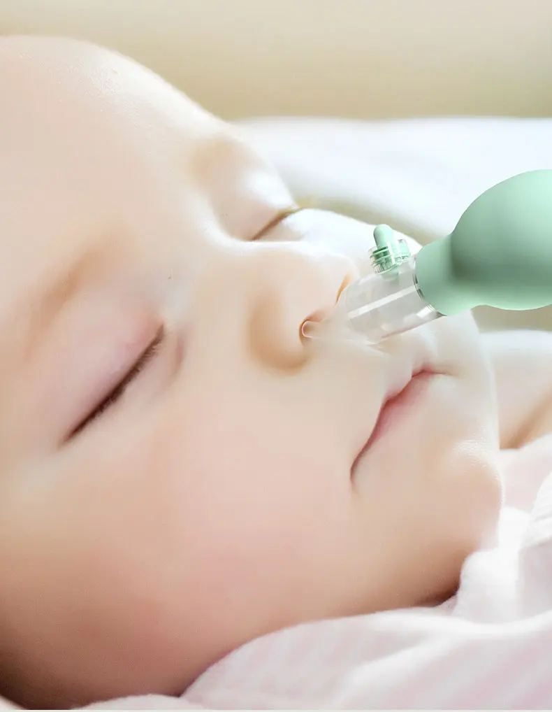 Weicher Nasensauger für Babys, Anti-Rücken-Fluss-Nasensauger, Neugeborener Vakuum-Nasenreiniger, Silikon, Baby-Sicherheitspflege, Diagnose-Werkzeug – Detail 3