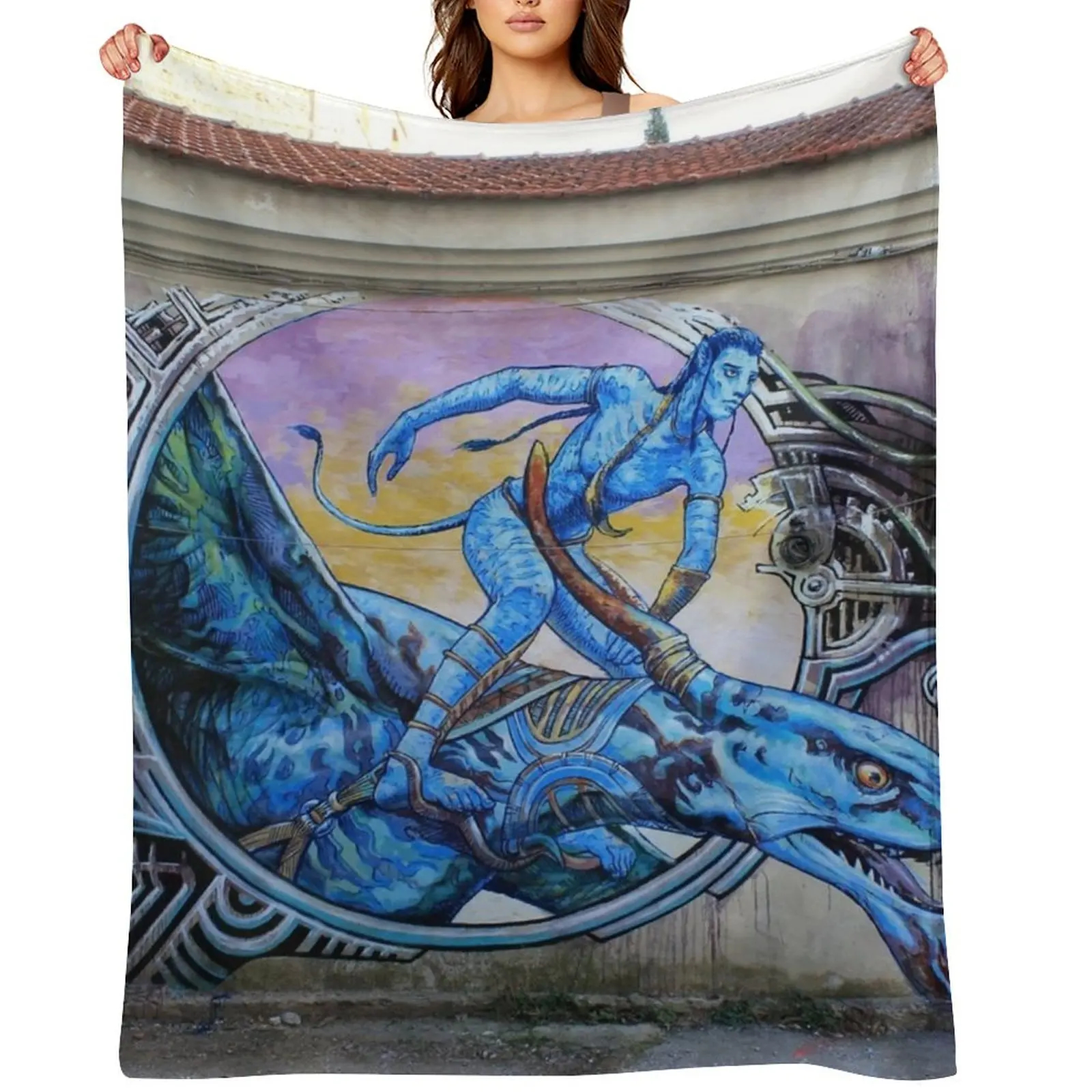 

Avatar Sky Rider Street Art Throw Blanket Decorative Beds heavy to sleep Sleeping Bag Tourist Blankets