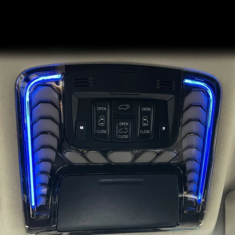 Car Interior Modification Accessories For Toyota Alphard 30 Series Front Ceiling Reading Lamp Colorful Led Atmosphere Light