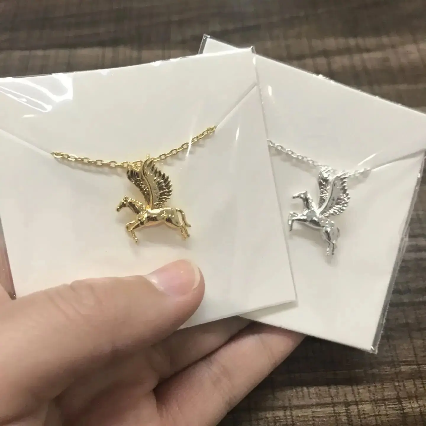 Fashion Cartoon Pegasus Pendant Necklace For Women Gold Color Stainless Steel Chain Adjustable Necklace Wedding Jewelry Gift New