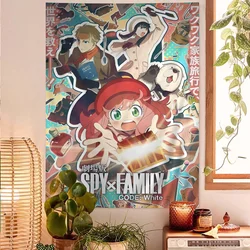 Anime Spy X Family Anya Hanging Bohemian Tapestry Home Decoration hippie bohemian decoration divination Wall Hanging Home Decor