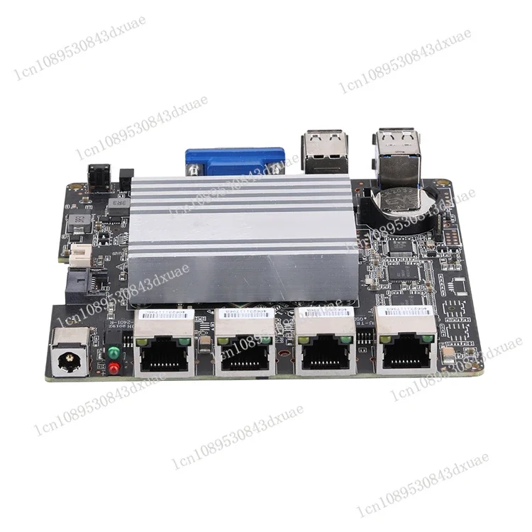 Motherboard Fanless itx Mini Computer POS MotherboardQotom OEM intel J1900 4 LAN Small Firewall