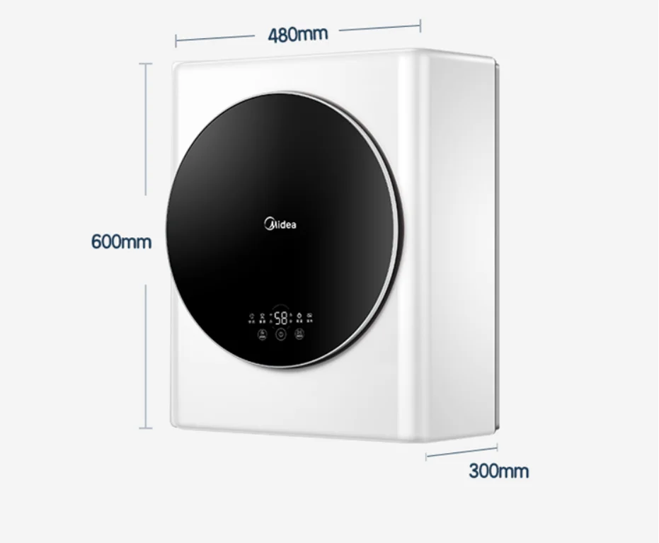 ميديا MG30MINI 2.5 كجم نوع الجدار الصغير التردد التلقائي لغسالة ملابس الطبل غسالة صغيرة سيارة مثبتة على الحائط