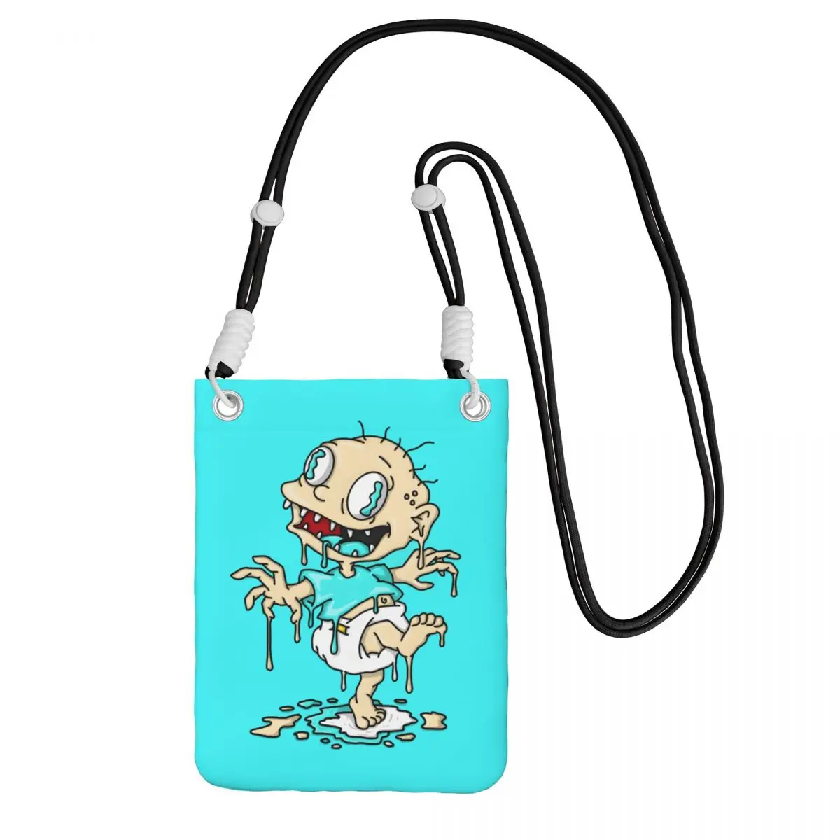 

Custom R-Rugrats Mobile Phone Bag for Cycling Camping Women Men Cute Cartoons Small Crossbody Purse Smart Phone Wallet Strap
