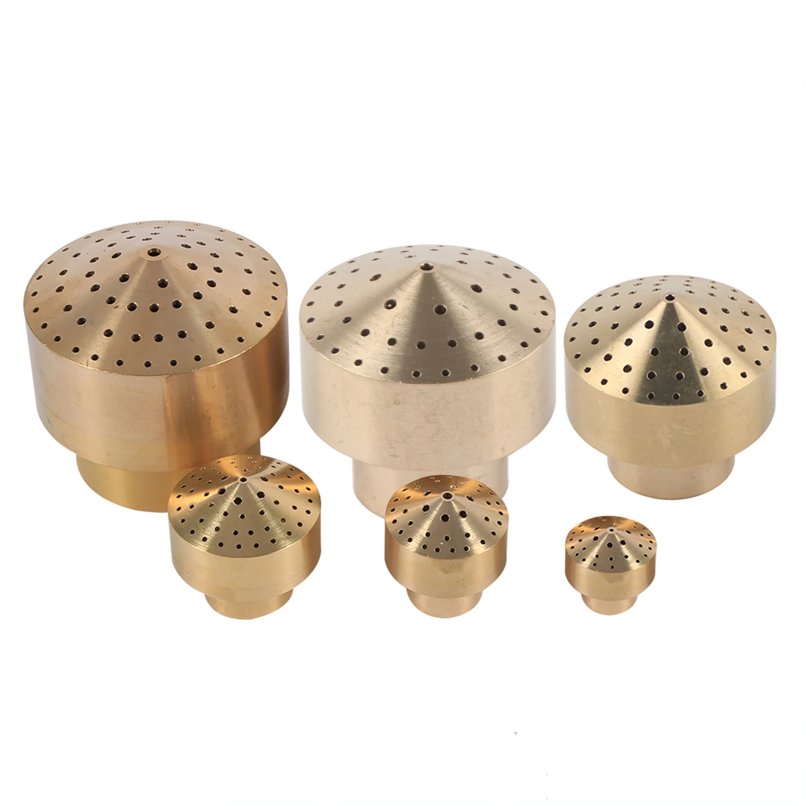 Boquilla de latón para fuente de agua de estanque de jardín, cabezal de pulverización para rociado de fuente, 1/4 '', 1'', 2 '', 3'', 4 '', 1'', 3 '', 2'', 2''