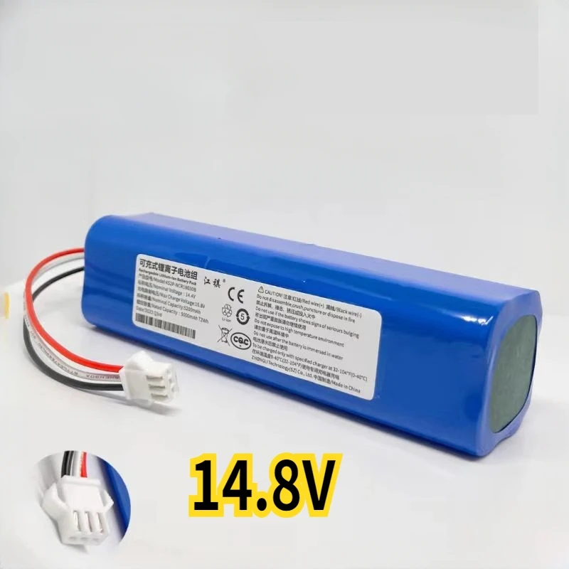 5200mAh Li-ion for ROIDMI Q6 Battery EVE EVA EVE PLUS SDJ01RM Robot Vacuum Cleaner Accessories Spare Parts Charging Battery
