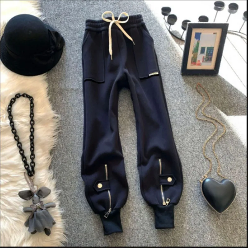 Spring Autumn Sweatpants Women 2023 New Fashion Loose Trousers Leg Straight High Waist Overalls Bundle Foot Harem Pants Female