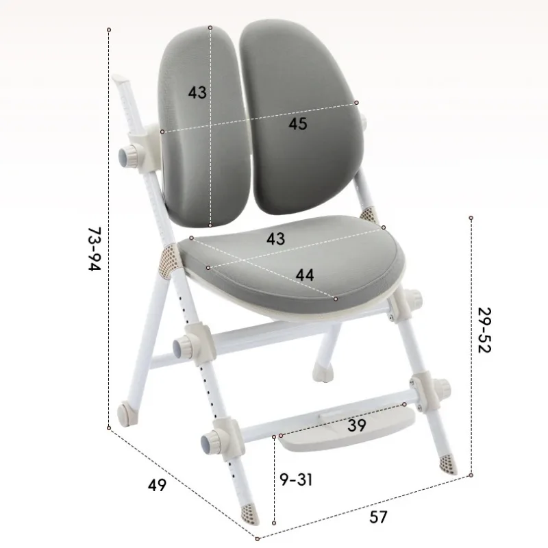 Silla auxiliar para niños y niñas, mueble de diseño para estudio escolar, ideal para comer, habitación infantil