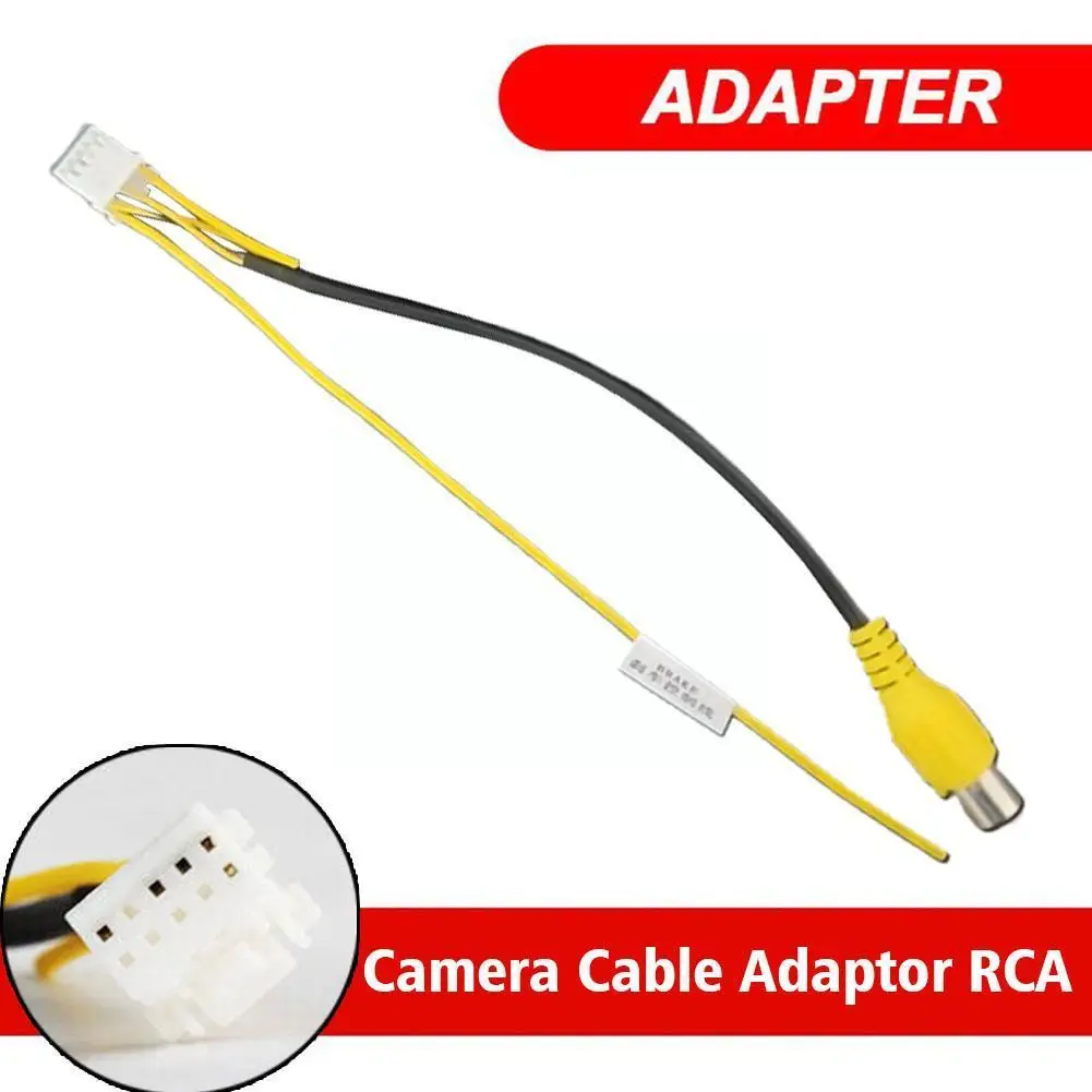 

Car Cable Adapter 10 Inch Rear View Reversing Camera Cable Adapter For Car Stereo Radio RCA Connection Cable T0C3