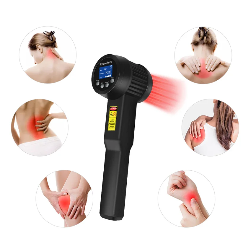 

Toponechoice 3000mW Red Light Therapy Cold Laser Treatment for Body Pain Relief Physiotherapy Pain Management 650nm 808nm