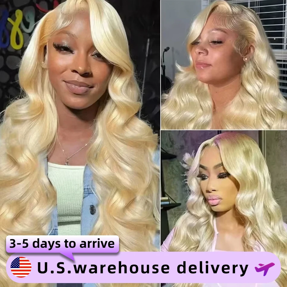 250 Density Body Wave 613 Hd Lace Frontal Wig 13x6 Human Hair Wigs 13x4 Transparent Lace Honey Blonde Glueless Wigs For Women