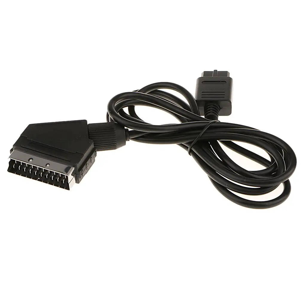 RGB Cable Lead Scart Converter Sync High Resolution Adapter Cord for NTSC SNES Gamecube N64