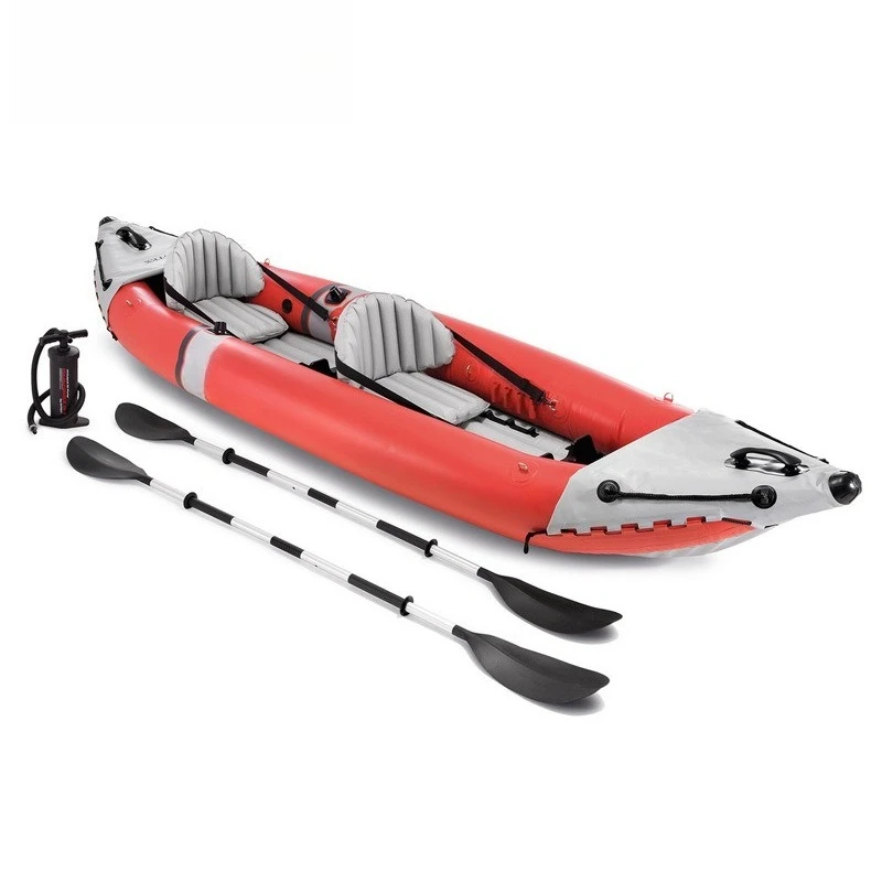 INTEX68309 two-person canoe inflatable boat wear-resistant rubber boat outdoor assault  kayak fishing boat