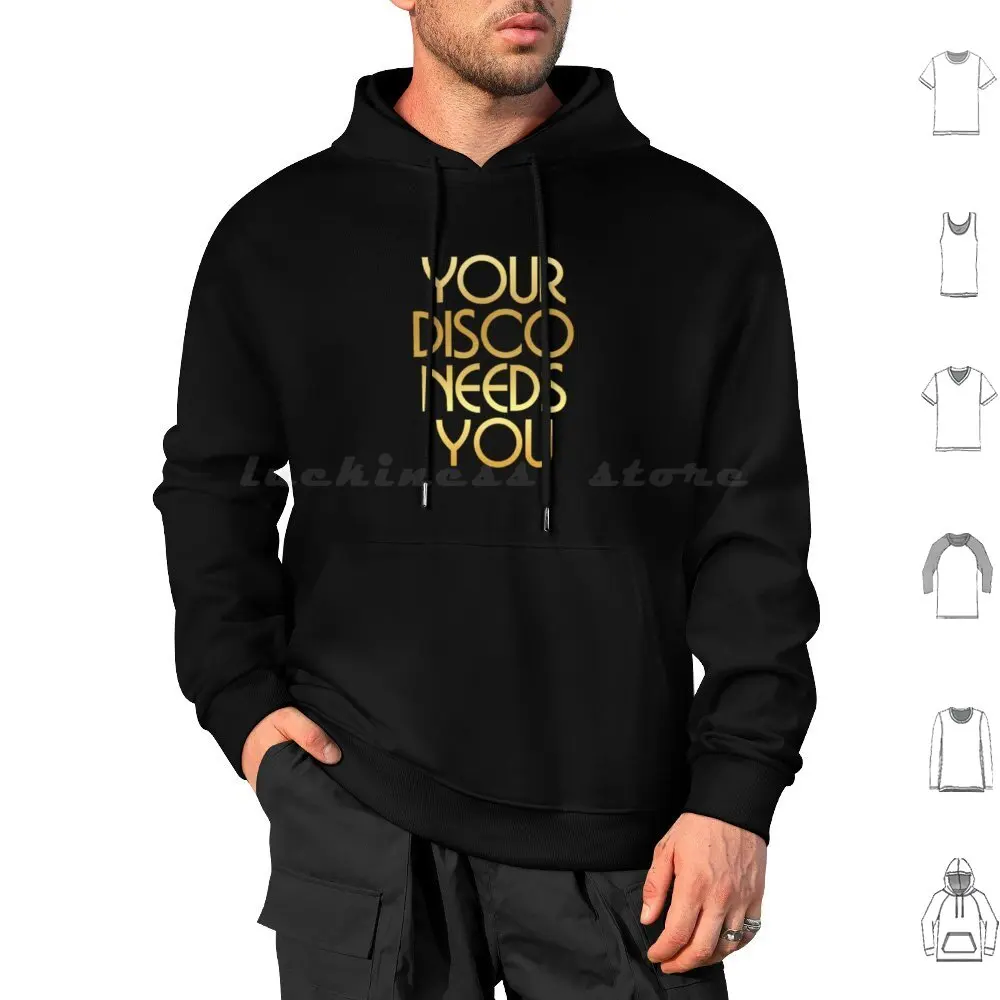 Your Disco Needs You-Kylie Minogue-Light Years-Gold Hoodie cotton Long Sleeve Robbie Logo Tour Singer Albums Mark Music Logo