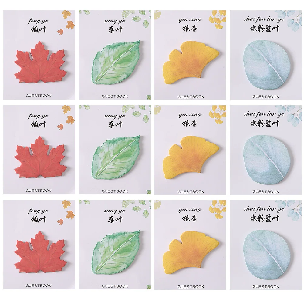 12 قطعة من وسادات مذكرة أوراق مملحة، ملصقات مذكرة خفيفة الوزن جميلة لتنظيم العمل والدراسة، وسادات مذكرة لاصقة محمولة على طراز الرسوم المتحركة #2