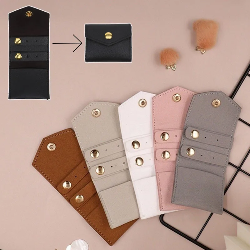 منظم مجوهرات محمول للسفر، حقيبة مجوهرات قابلة للطي لعرض أقراط السوار والقلادة