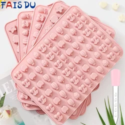 FAIS DU Mini Cartoon Candy Fondant Molds Gummy Animal Silicone Chocolate Mold Cake Biscuit Baking Mould Cake Decorating Tools