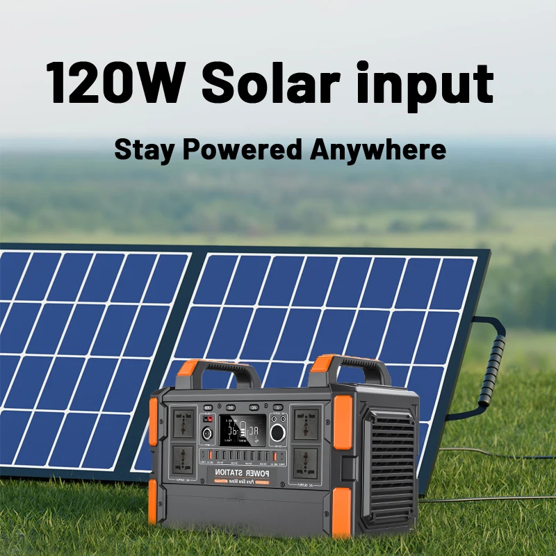 1000W Portable Power Station Generator Pure Sine Wave Solar Panel Battery for Outdoor Emergency for Emergency Situations