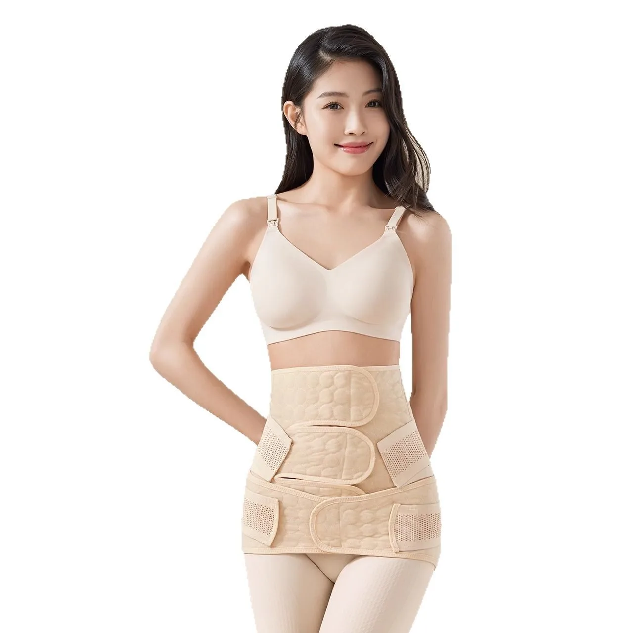 Postpartum Abdominal Binder C-Section Recovery Belly Wrap Breathable Gauze Maternity Shapewear Summer Support Belt