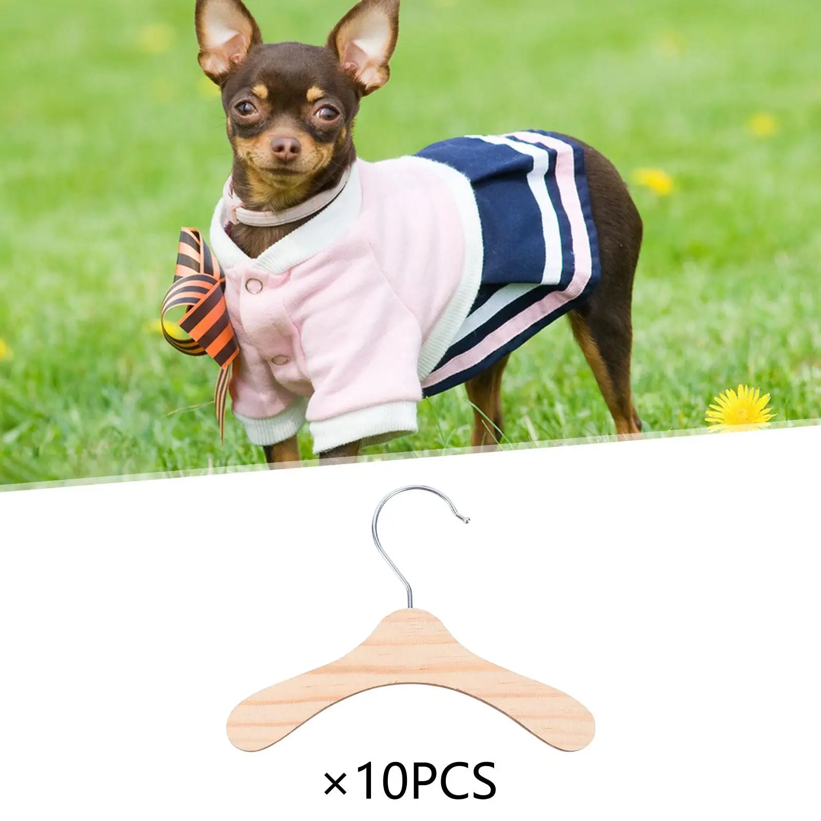 10 Pieces Pet Clothes Rack Hangers Multipurpose for Doll suits Children - view 5
