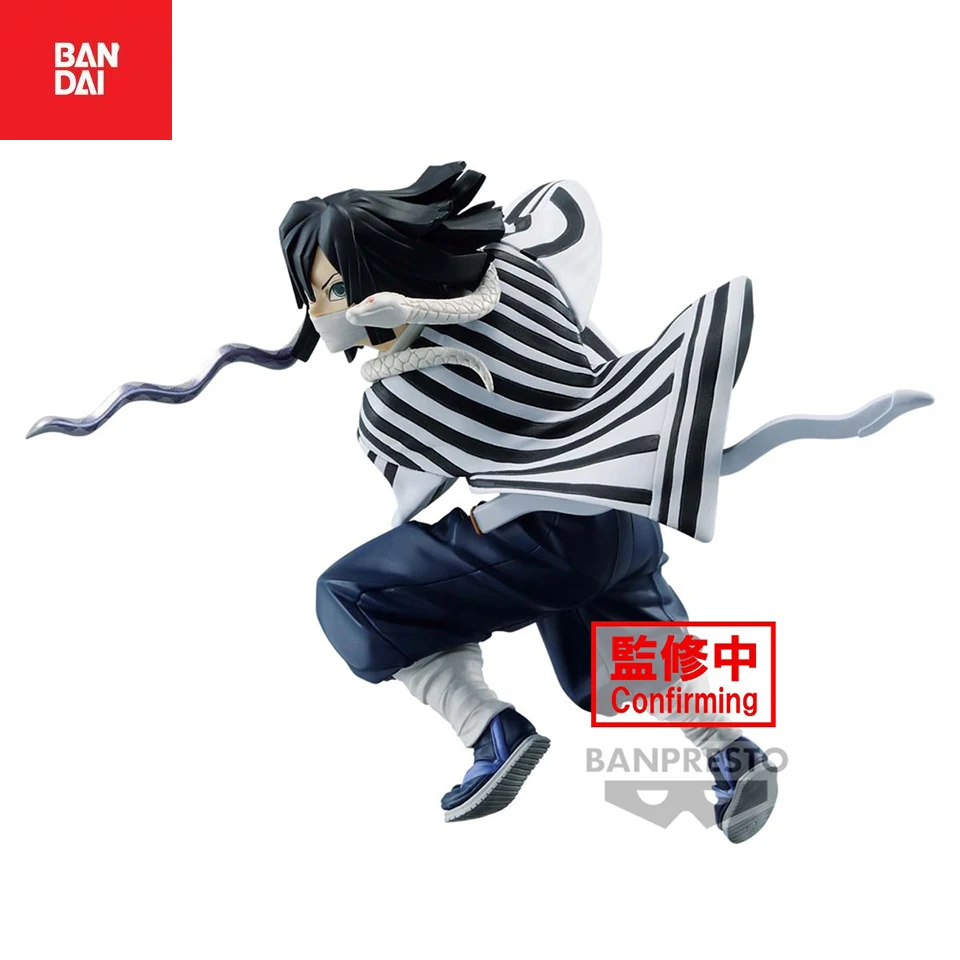 Bandai Banpresto Demon Slayer ตัวเลขการกระทําการสั่นสะเทือนดาว Iguro Obanai ตกแต่งคอลเลกชันเครื่องประดับของขวัญของเล่น 11cmale