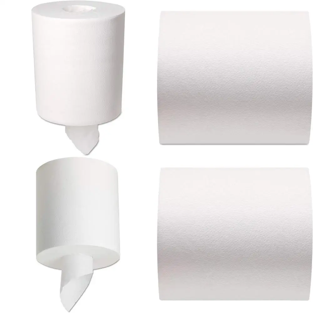 

6-Roll Pack of Center-Punched Paper Towels, 1 Sheet per Roll