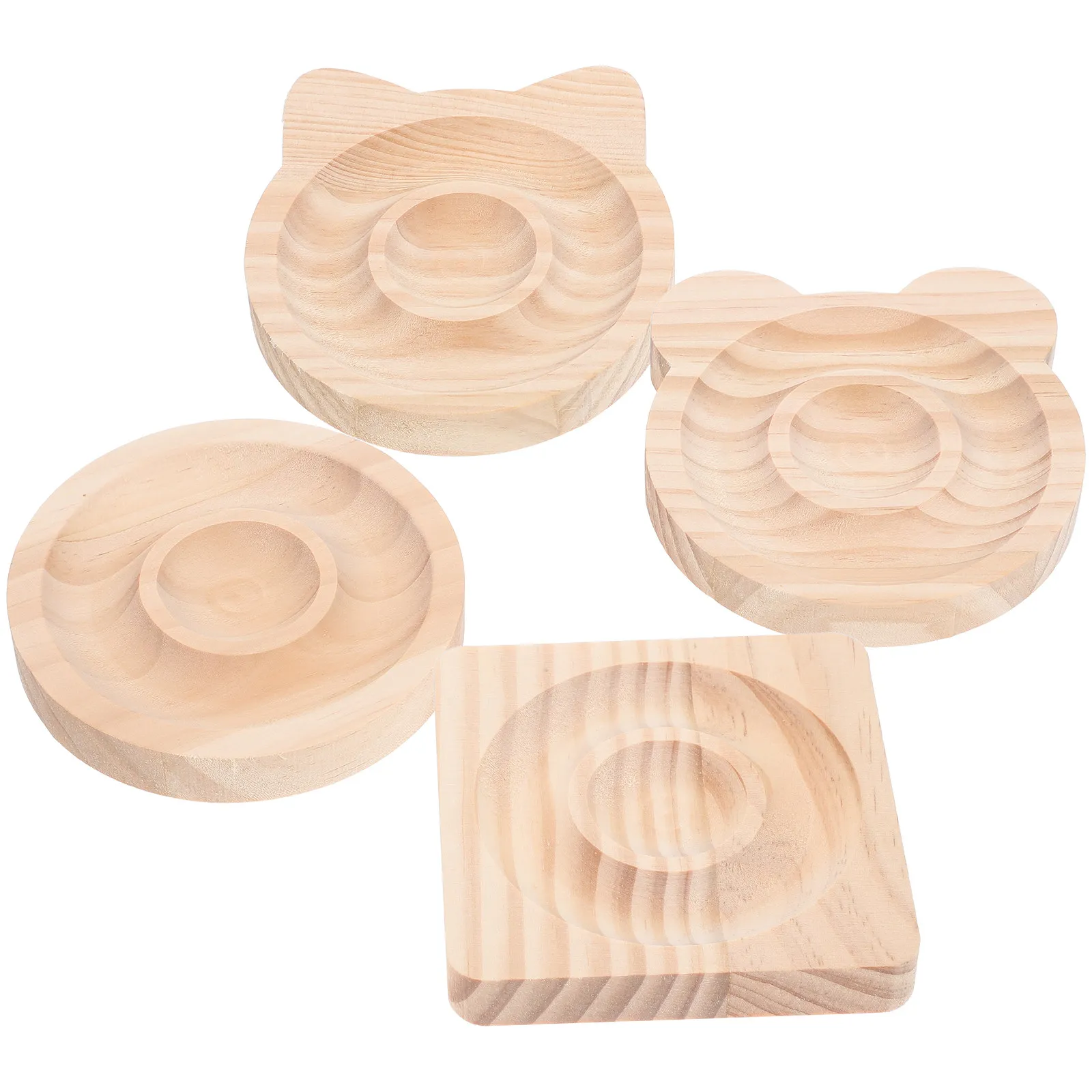 

4Pcs Wooden Bracelet Display Tray Solid Wood Jewelry Organizer for Bracelets Bead Boards Jewelry Making Tools Bracelet DIY Board
