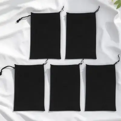 

5pcs Ski Glasses Soft Eyewear Storage Pouch Flannel Goggle Holder Travel Sunglasses Bag Anti-Scratch Protective Case For