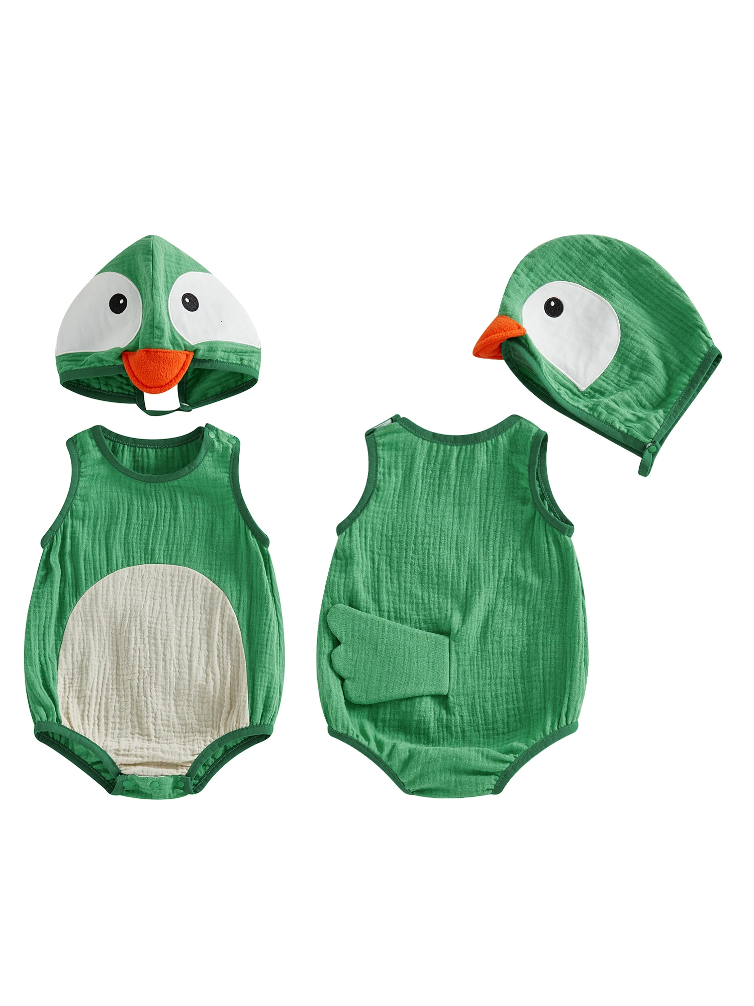 

Очаровательный детский костюм животного, комбинезон без рукавов с подходящей шляпой для праздничного наряда и развлечений для косплея