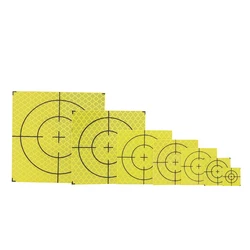 100PCS REFLECTOR SHEET FOR TOTAL STATION SURVEY  FLUORESCENT GREEN SHEET REFLECTIVE STICKER SIZE  20 30 40 50 60 MM