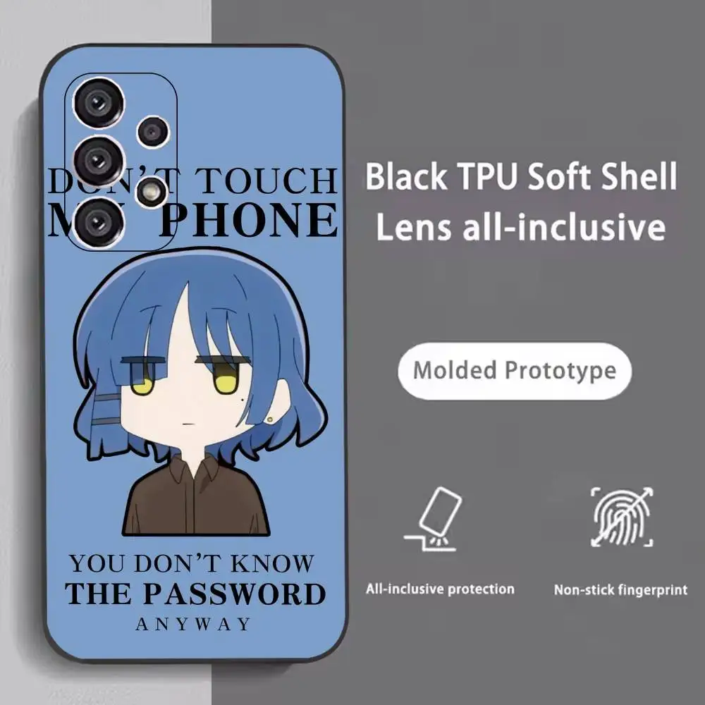 Hot Bocchi The Rock Hitori Gotoh Phone Case For Samsung S25,S24,S21,S22,S23,S30,Ultra,S20,Plus,Fe,Soft Silicone Black Cover