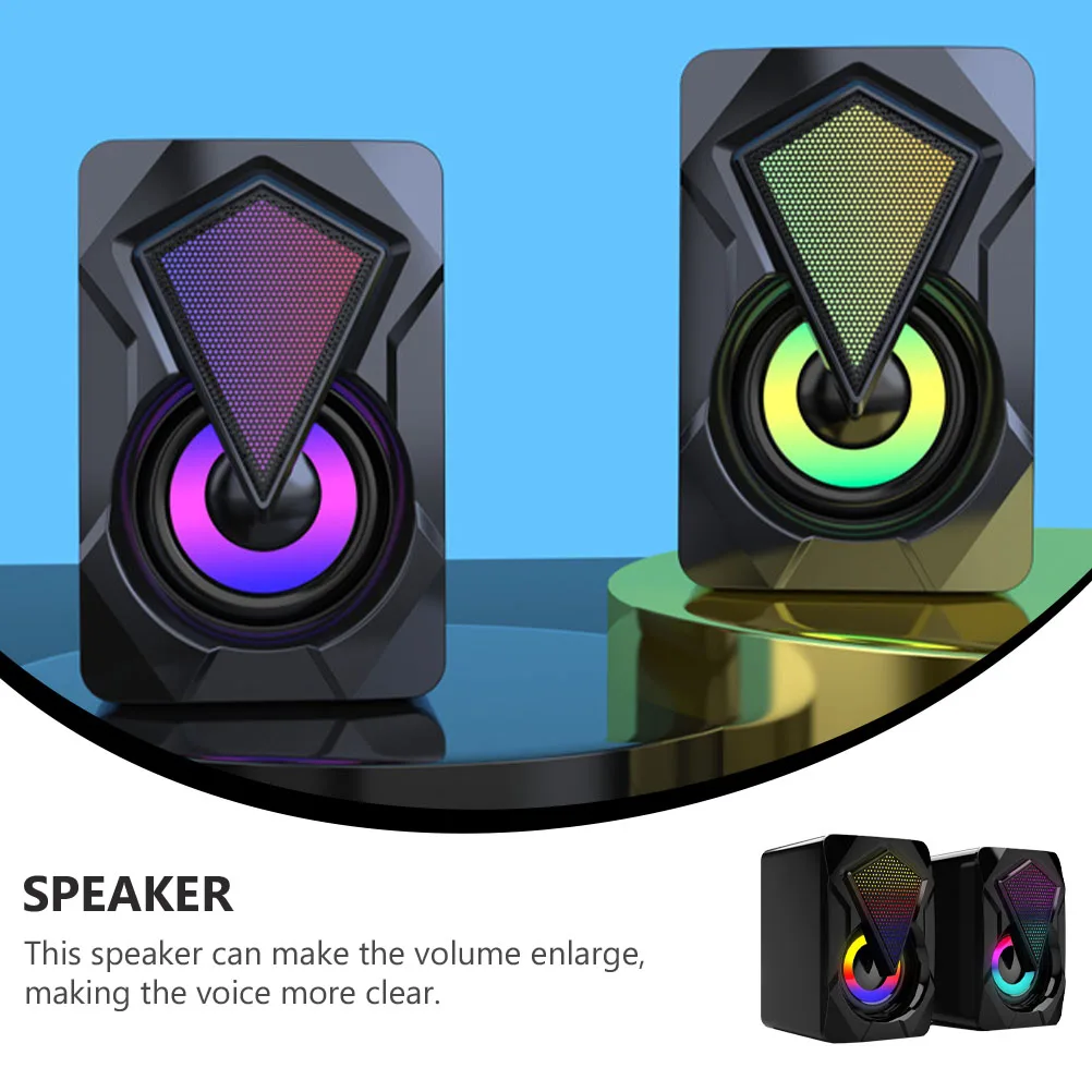 

USB Computer Speaker High Volume Mini Portable Loudspeaker Box for Home Office Gaming Clear Sound Engineering Plastics Child