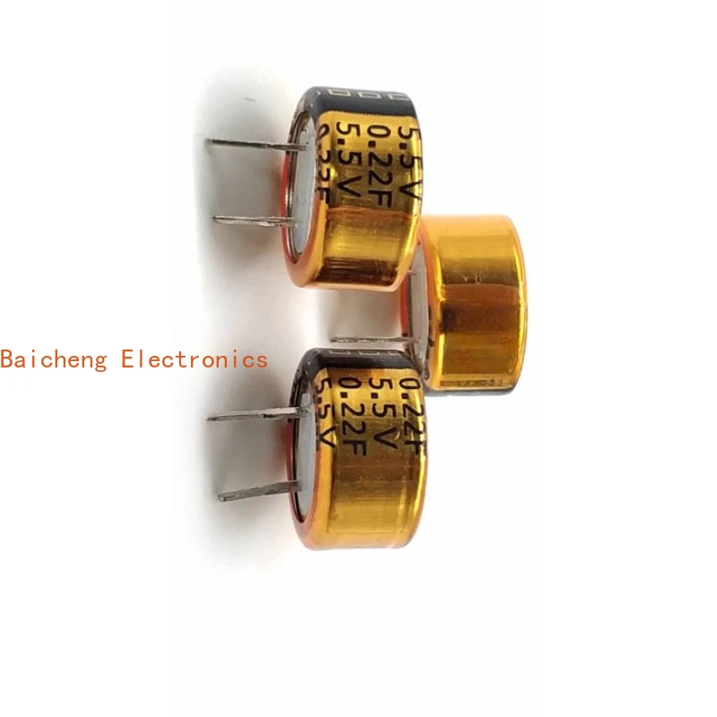 10PCS 새로운 오리지널 0.22F/5.5V 패러드 커패시터 5.5V0.22F C형