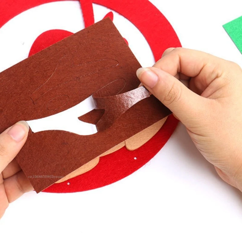 Children DIY Handmade Craft Kits Christmas Wreath Decor Kids Creative Materials Kits Puzzle Craft Educational Toy Xmas Gift 2026