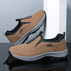 Casual Sneakers New Men's Autumn Outdoor Tennis Sports Suede Platform Anti Slip Hiking Breathable Casual Work Shoes Footwear