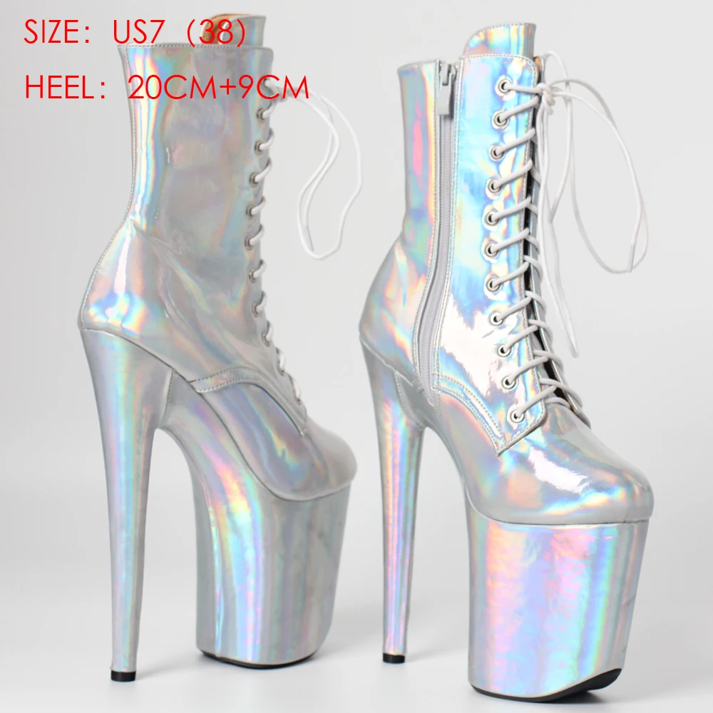 In Stock Unisex Sexy High Heel Platform Pole Dancing Ankle Boots