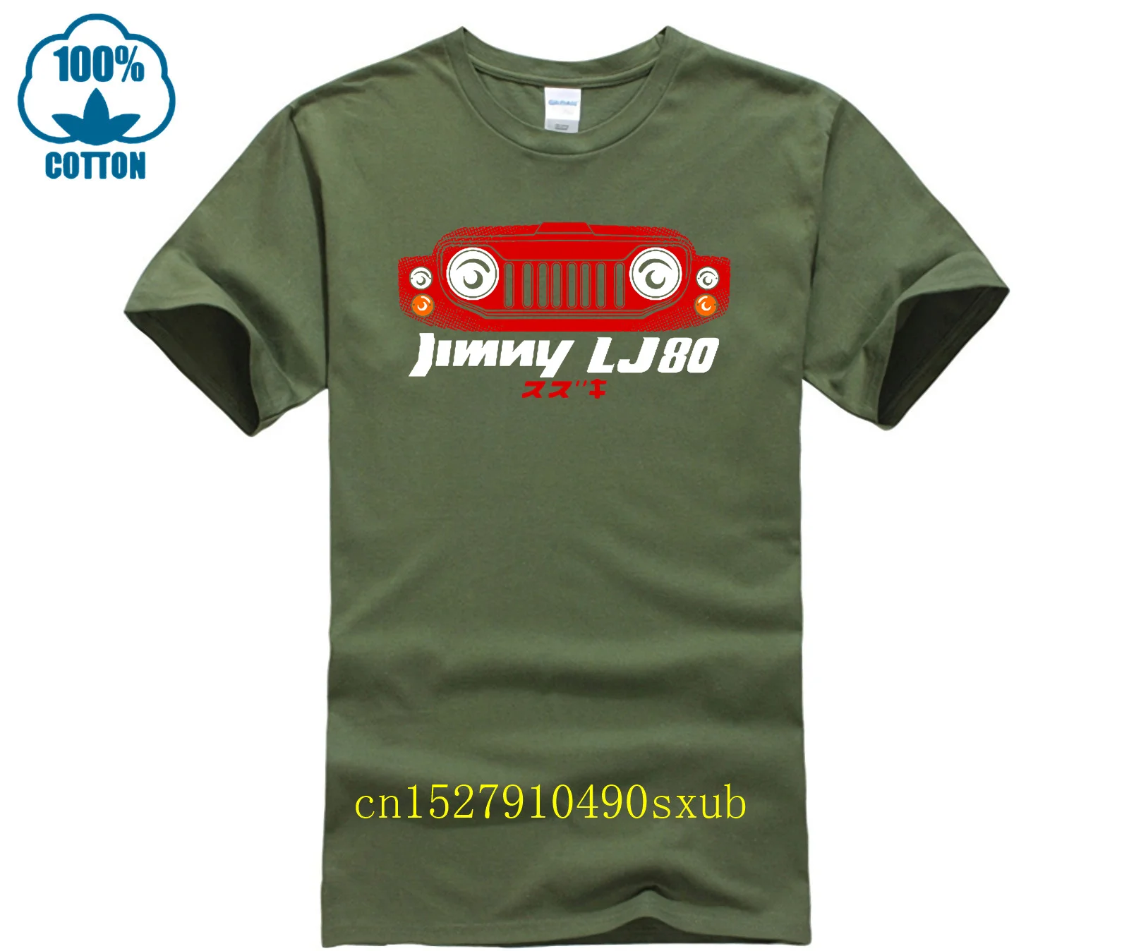 Gia Kaos Jimny ienkrik LJ80 Kaos Daught Shirt Mobil Offroad Jimny Fashion T-shirt Men