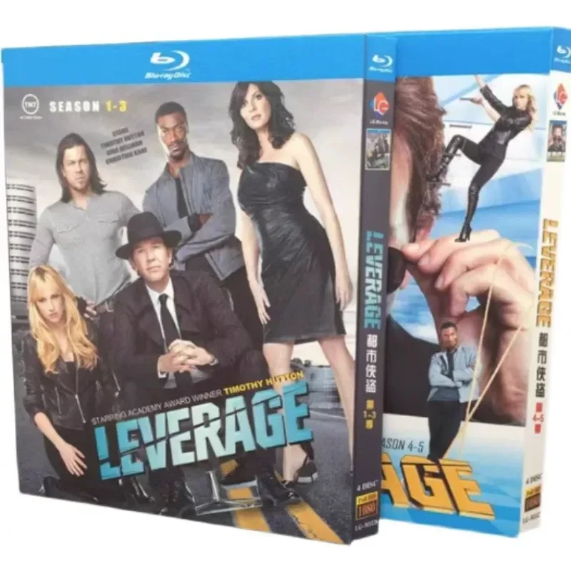 

BD Blu-ray High Definition American Drama Urban Rogue Seasons 1 to 5 Leverage Complete Series 8-Disc Box Set