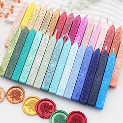 2Pcs Wax Seal Stick Antique Sealing Wax Sticks with Wick for Wedding Party Gifts Postage Letter Retro Vintage Wax Seal Stamp