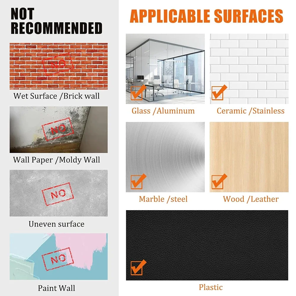 Taśma nano o szerokości 20-50 mm, bardzo mocna, samoprzylepna, dwustronna, o wysokiej lepkości, bezśladowa, przezroczysta, wielokrotnego użytku, do montażu.