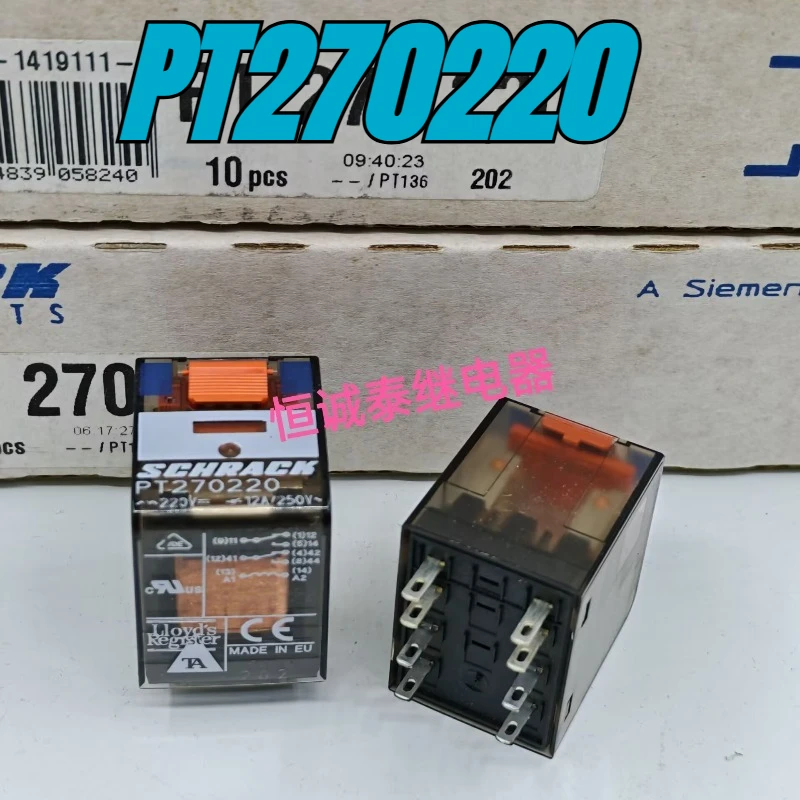 

(Совершенно новое) 1 шт./лот, 100% оригинальное реле: PT270220, 8 контактов, 220 В переменного тока
