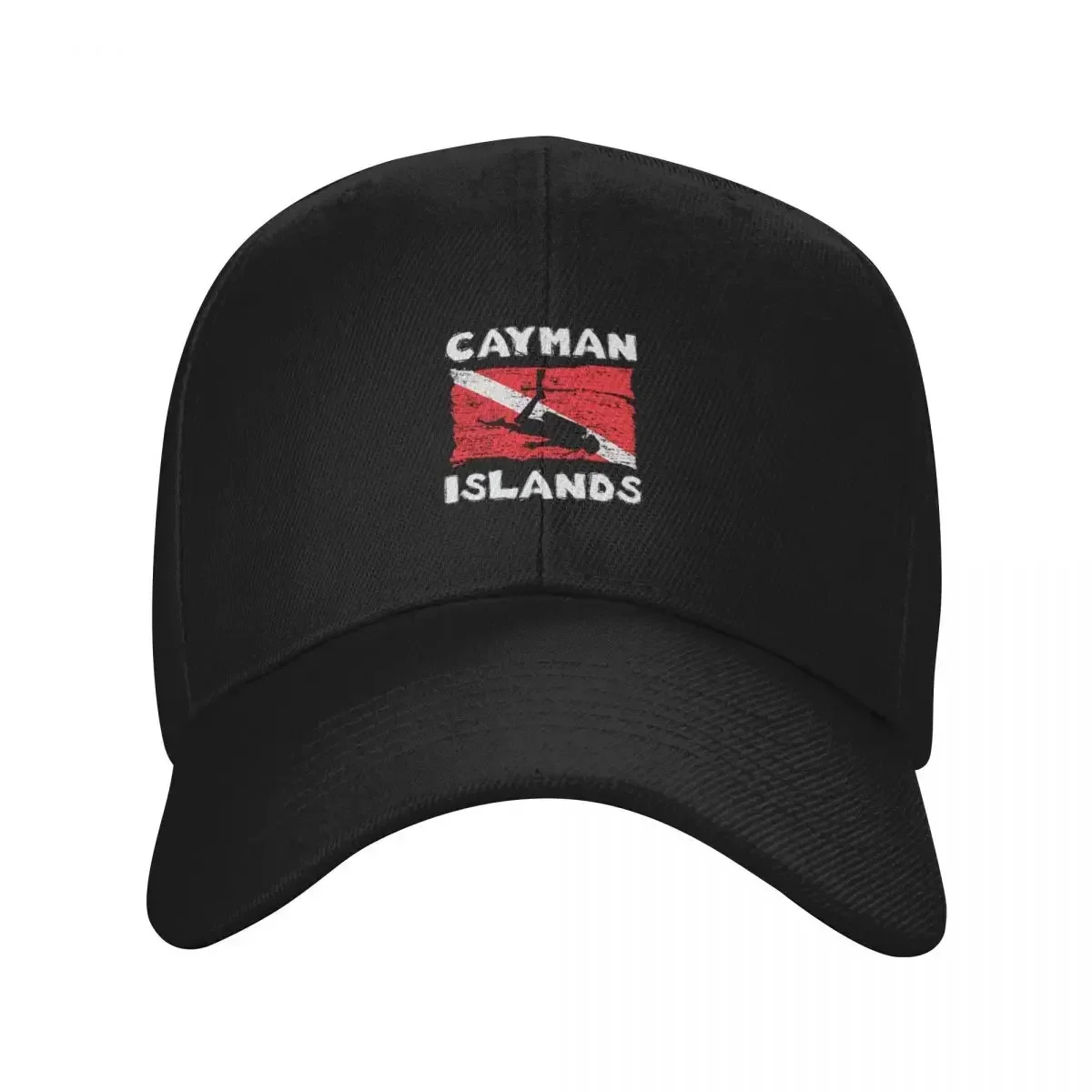 New Cayman Islands Divers Scuba Diving Flag Baseball Cap Fishing Cap Rave Vintage Girl Men's