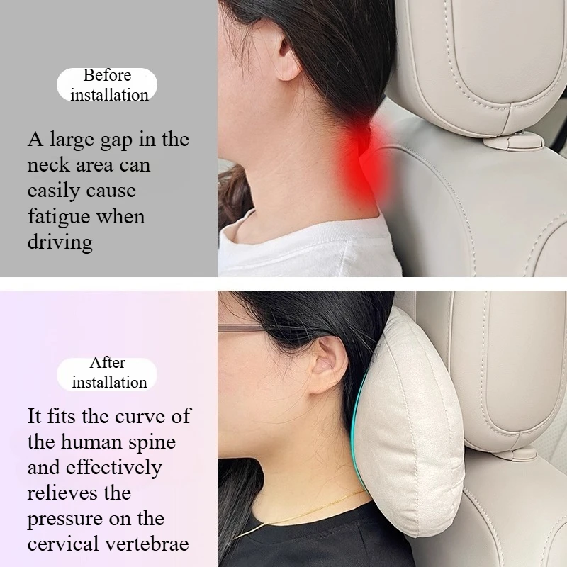 وسادة رقبة لمقعد مسند رأس السيارة من أجل NIO Firefly أثناء السفر ودعم الرقبة والإكسسوارات الداخلية #3
