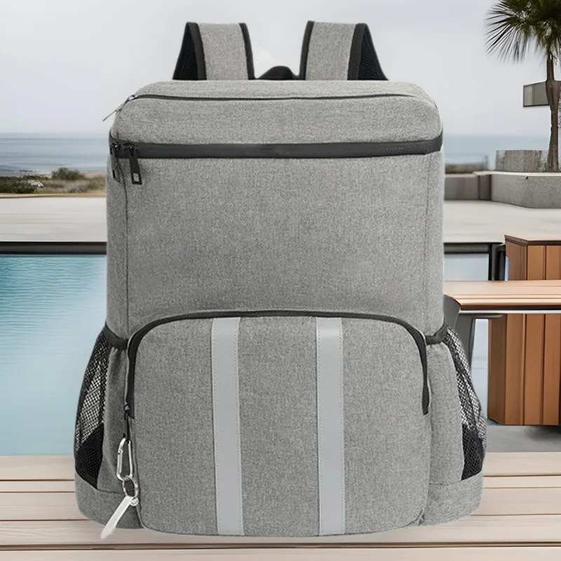 Extra Big Size 26L Double Shoulder Ice Bag Large Capacity Portable Beer Insulated Fresh Keeping Backpack Cooler Bag For Camping