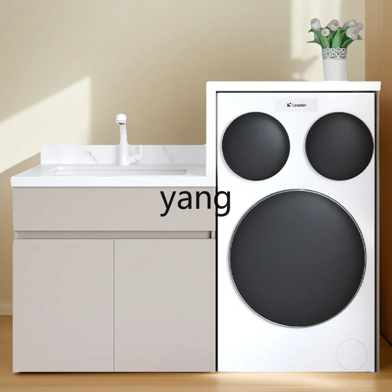 LHH special balcony washing machine integrated cabinet combination honeycomb aluminum hand wash basin cabinet