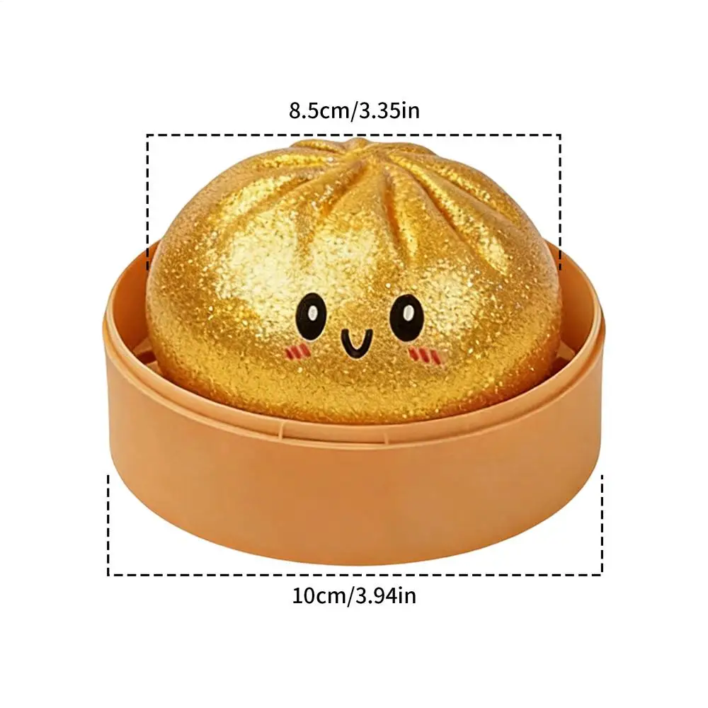 Gestoomde Dumpling-vormige sensorische knijp-speelgoed Squishiess Dumplings Stressballen Fidget Sensorisch Speelgoed Snel terugverend stressverlichtend speelgoed