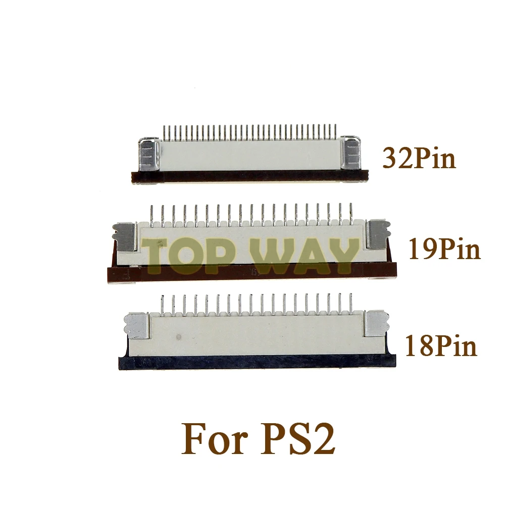 플레이 스테이션 2 PS2 용 5PCS 유연한 리본 케이블 전도성 필름 소켓 커넥터 18pin 19pin 32 핀 블록 수리 부품