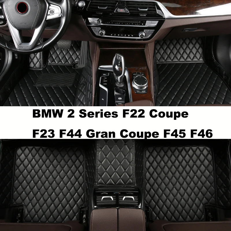 

Custom Full Coverage Car Floor Mats for BMW 2 Series F22 Coupe F23 F44 Gran Coupe F45 F46 Car Accessories Carpet