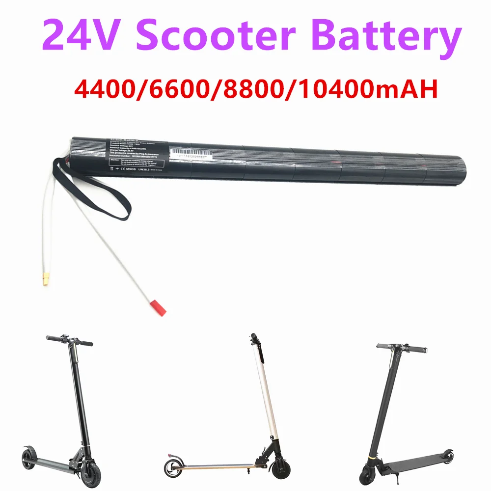 

24V 4.4/6.6/8.8/10,4 AH Lithium-Batterij Koolstofvezel Roller Elektrische Akku, Carbon Faser Batterij